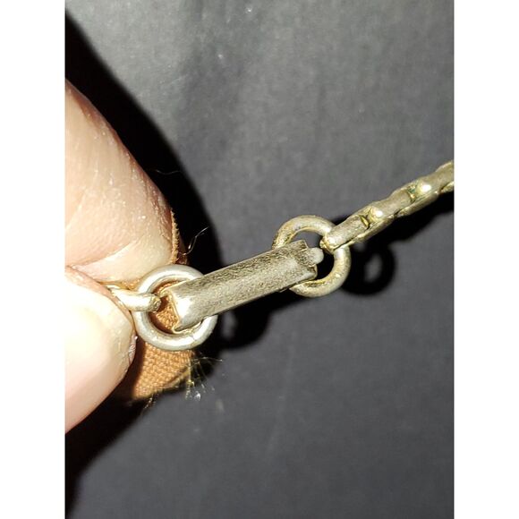 A Vintage Milk Glass Cabochon Choker Necklace Cottage Core Career Classic - Picture 5 of 9